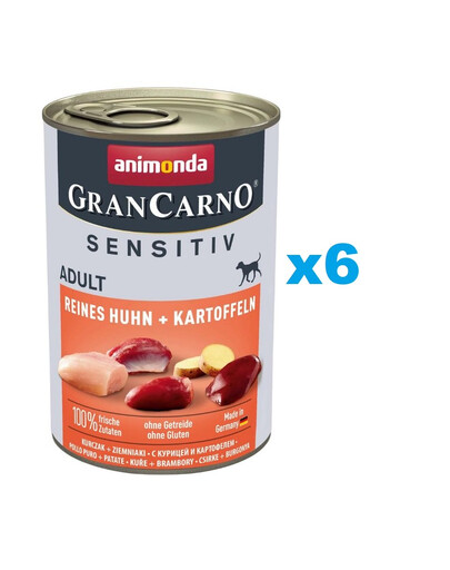 ANIMONDA Grancarno Sensitive poulet et pommes de terre 6x400 g