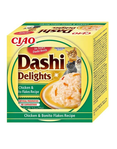 INABA Cat Dashi Delights - poulet et thon bonite - 70 g