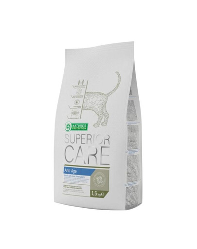 NATURES PROTECTION SUPERIOR CARE Anti Age Poultry Cat -  avec volaille pour chats adultes 1.5 kg