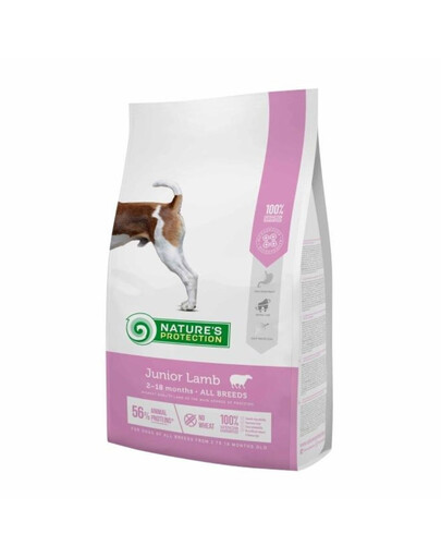 NATURES PROTECTION Junior Lamb All Breed Dog - avec agneau pour chiots 2 kg