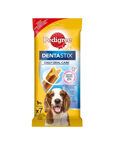 PEDIGREE DentaStix - Traitements dentaires pour chiens de races moyennes - 70 pièces - 10 x 180g