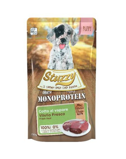 STUZZY Dog Monoprotéine Viande de veau pour chiots 150 g nourriture hypoallergénique pour chiots