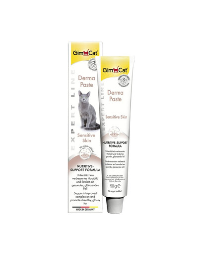 GIMCAT Expert Line Derma Paste - pâte pour la santé de la peau des chats - 50 g