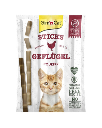 GIMCAT Sticks Poultry - bâtonnets de volaille - 4 pièces