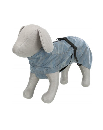 TRIXIE Manteau imperméable Lunas S 33 cm argenté/bleu ciel