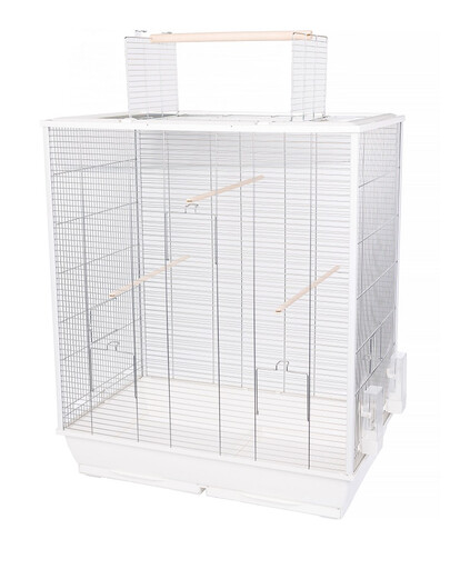 INTERZOO Fiona XL Cage à oiseaux 78 cm blanc