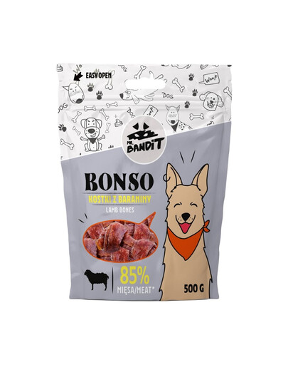 MR. BANDIT Bonso Os de agneau pour chiens 500 g