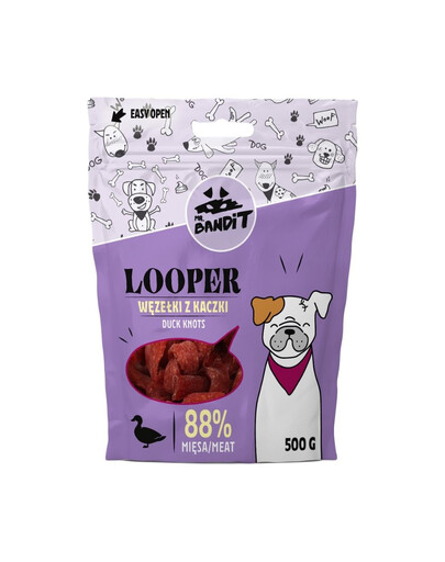 MR. BANDIT Looper Noeuds de canard pour chiens 500 g