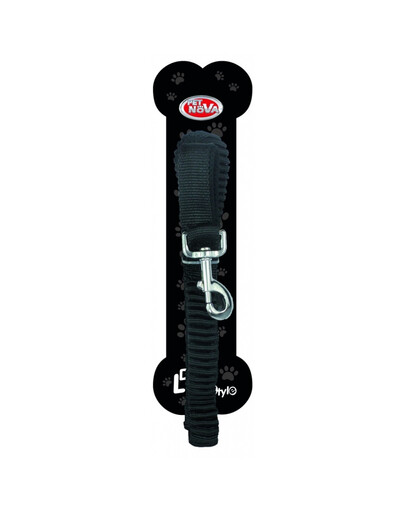PET NOVA Laisse BUNGEE 120-180cm/2,5 cm noir
