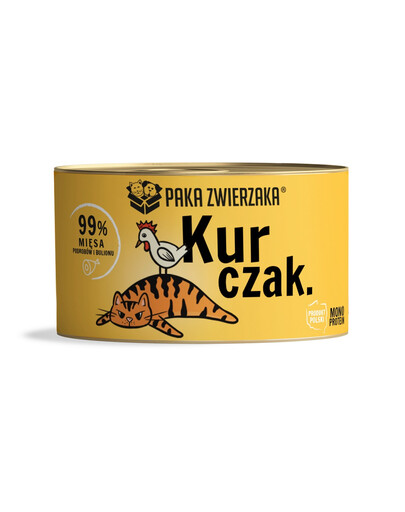 PAKA ZWIERZAKA Nourriture humide au poulet pour chats 200 g