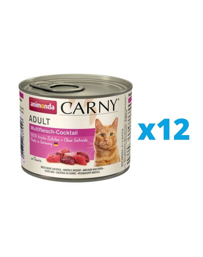 ANIMONDA Carny Coktail de viandes 12 x 200 g