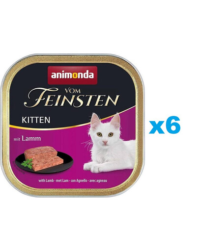 ANIMONDA Vom Feinsten Kitten avec agneau pour chatons 6 x 100 g