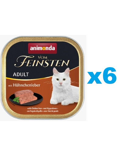 ANIMONDA Vom Feinsten Classic Lot foies de volaille 6 x 100 g