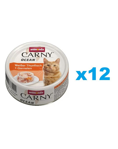 ANIMONDA Carny Ocean thon blanc et crevettes 12x80g