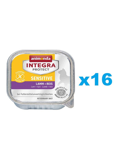 ANIMONDA Integra Sensitive agneau et riz 16x100 g
