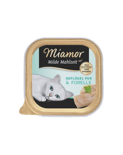 MIAMOR Milde Mahlzeit Poultry Pure&Trout - pâtée de volaille et truite - 100g