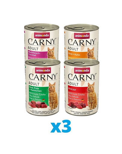 ANIMONDA Carny mélange des saveurs 12 x 400 g