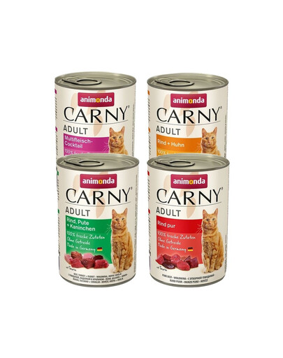 ANIMONDA Carny Mélange des saveurs 4 x 400 g