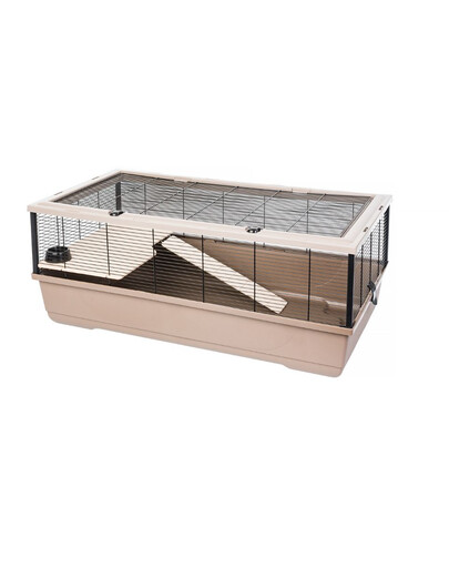 INTERZOO Bernie + Wood Cage pour lapin, cochon d'Inde100 cm