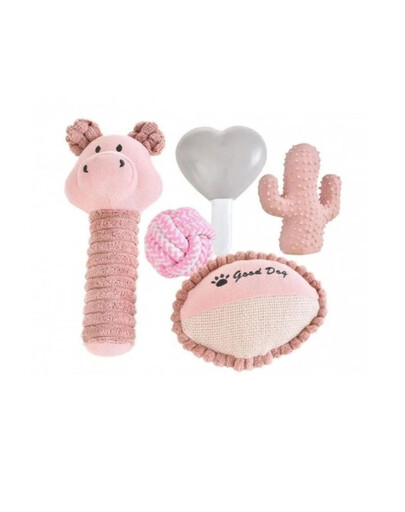 BARRY KING Set cadeau pour chien 5in1 rose