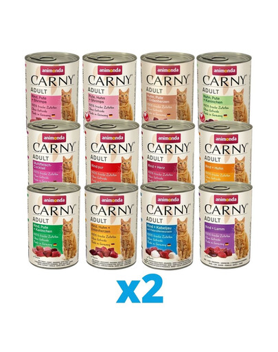 ANIMONDA Carny Melange des 12 saveurs  24 x 400 g