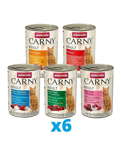 ANIMONDA Carny mix 5 saveurs différentes 30 x 400 g