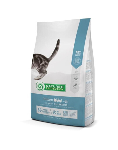 NATURES PROTECTION Kitten Poultry with Krill All Breeds - avec volaille et krill pour chatons 7 kg