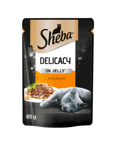 SHEBA Delicacy in jelly 24x85g avec de la dinde