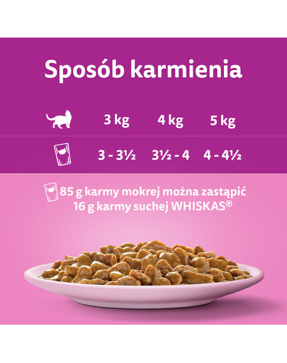 WHISKAS Adult - nourriture humide en sauce au saumon pour chats adultes - sachet 28x85g