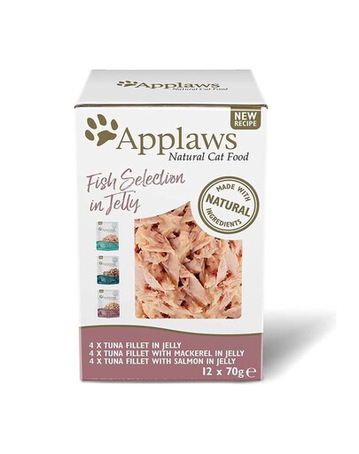 APPLAWS Cat Pouch Fish Selection Multipack Jelly 48x70g