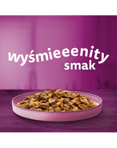 WHISKAS Junior - Nourriture en gelée de volaille avec : poulet, dinde, volaille, canard pour chaton - 48x85g