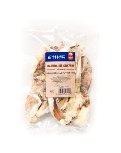 PETMEX Oreilles de lapin avec fourrure 100 g