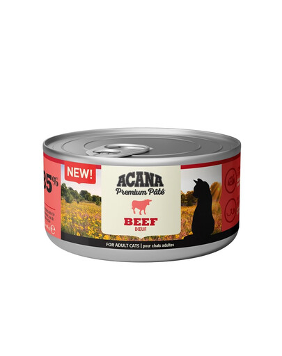 ACANA Premium Pate Beef pâté de bœuf pour chats 24 x 85 g