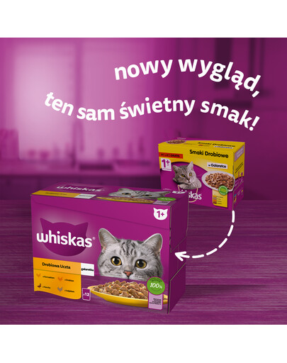 WHISKAS Junior - pour chatons nourriture humide avec du poulet en gelée - sachet 28x85g