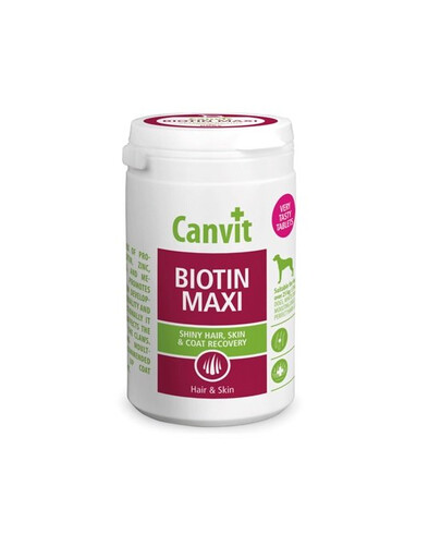 CANVIT Dog Biotin Maxi 230 g supplément pour la peau et le pelage des chiens de grande race
