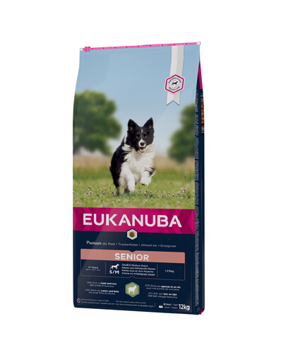 EUKANUBA Senior All Breeds Lamb & Rice Riche en agneau et en riz avec une pointe de curcuma 12 kg