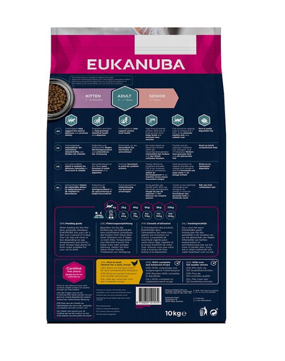 EUKANUBA Premium dry food Senior - Chat Sénior Toutes Races Top Condition Poulet & Foie - 10 kg