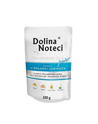DOLINA NOTECI Premium Small Junior Riche en gésiers d'agneau 100g