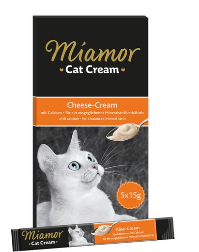 MIAMOR Cat Cream - Crème au fromage 5x15 g