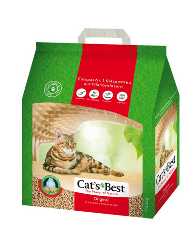JRS Cat’s Best Eco plus - 2,1 kg - litière pour chats agglomérante - 100 % biodégradable