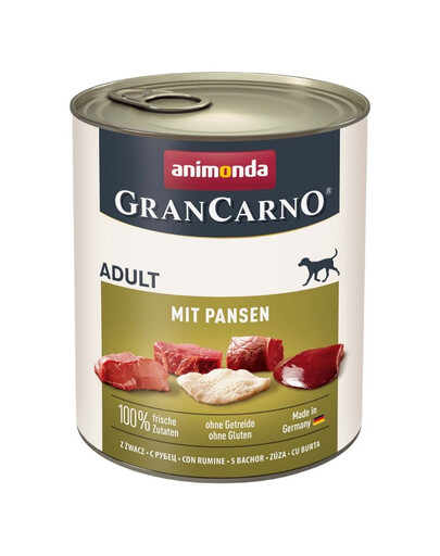 ANIMONDA GranCarno Adult with Tripe avec rumen pour chiens adultes 800 g
