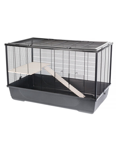 INTERZOO HARRY+WOOD ECO Cage à rongeurs 100 cm noir