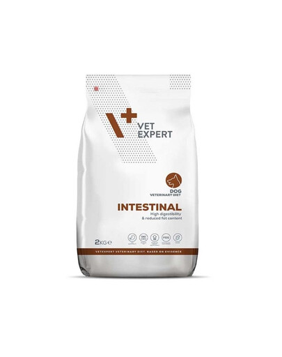 VET EXPERT Veterinary Diet Intestinal Aliment sec hautement digestible et pauvre en graisses pour chiens adultes 2 kg