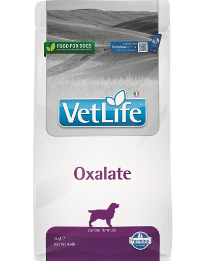 FARMINA Vet Life Oxalate Dog - nourriture pour chiens souffrant de problèmes rénaux et urinaires - 2 kg