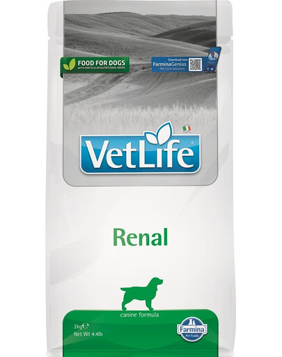 FARMINA Vet life Renal Dog - nourriture pour chiens souffrant d'une maladie rénale - 2 kg