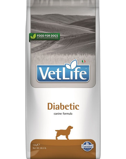 FARMINA Vet Life Dog Diabetic - nourriture pour chiens diabétiques - 12 kg