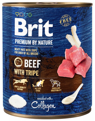 BRIT Premium by Nature - viande de bœuf et abats pour chiens - 800 g