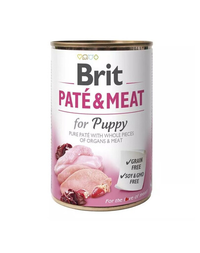 BRIT Pate&Meat puppy - pâtée pour chiots - 400 g