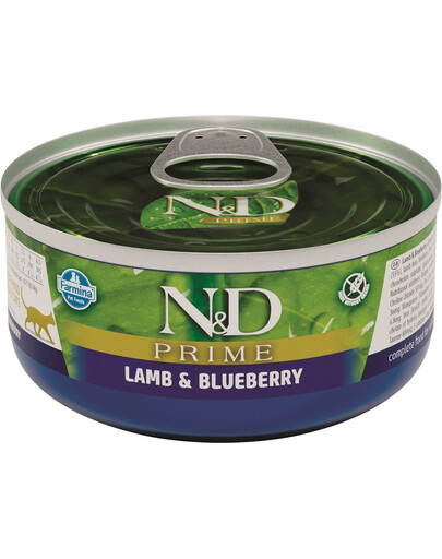 N&D Cat prime - agneau & myrtille - 70 g