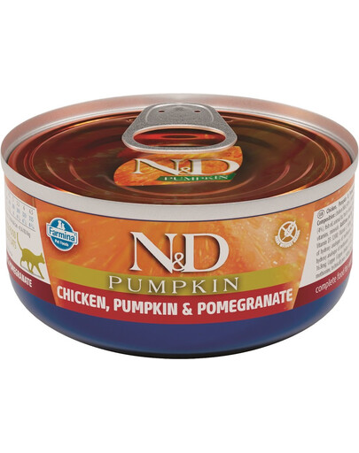 FARMINA N&D Cat chicke&pumpkin - Poulet & potiron - 80 g
